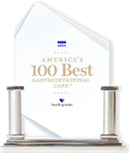  Americas 100 Best Gastrointestinal Care Trophy Image 2018 