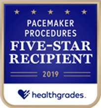  Five Star for Pacemaker Procedures award Image 2019 