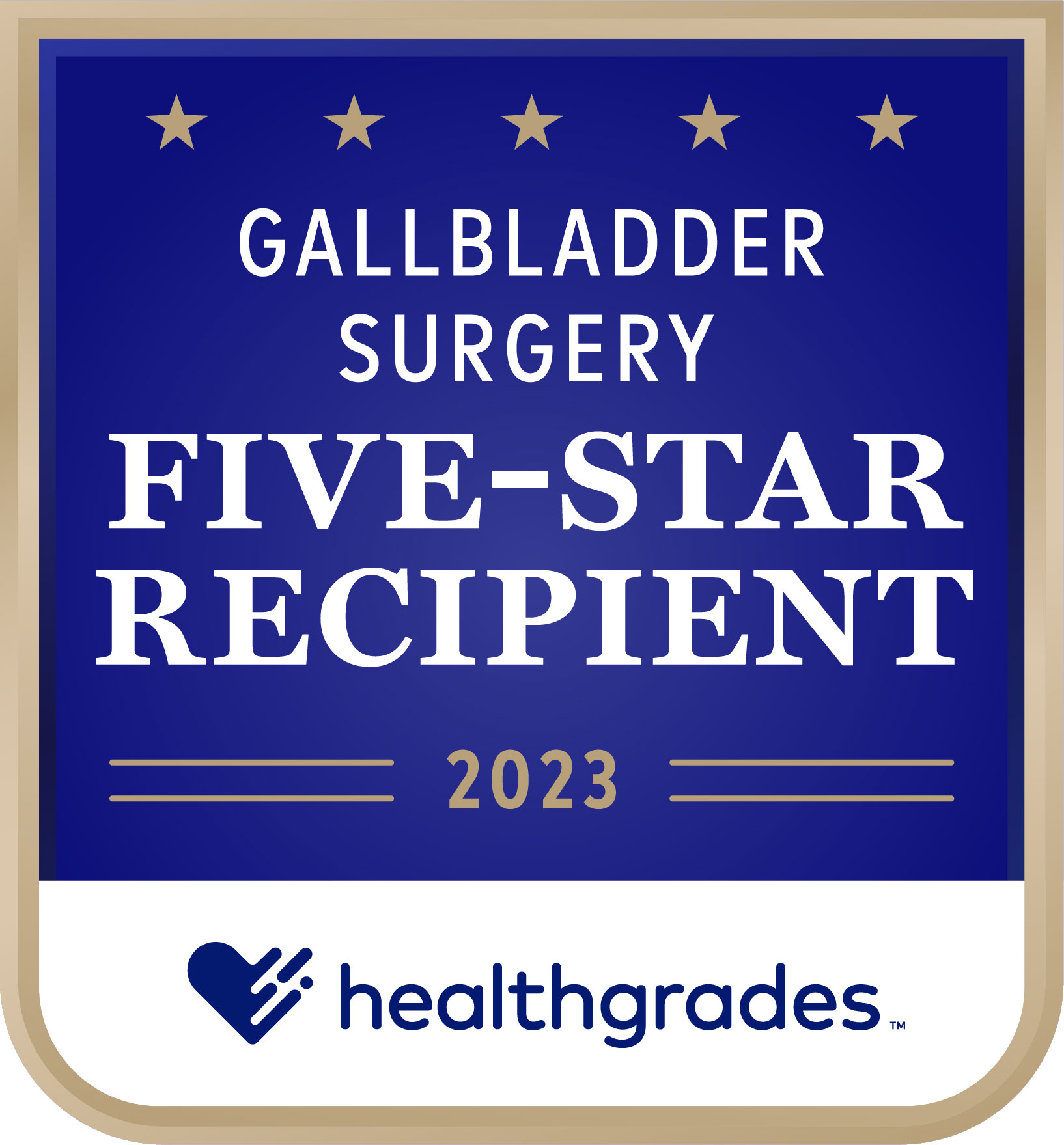 Five-Star for Gallbladder Surgery Medallion