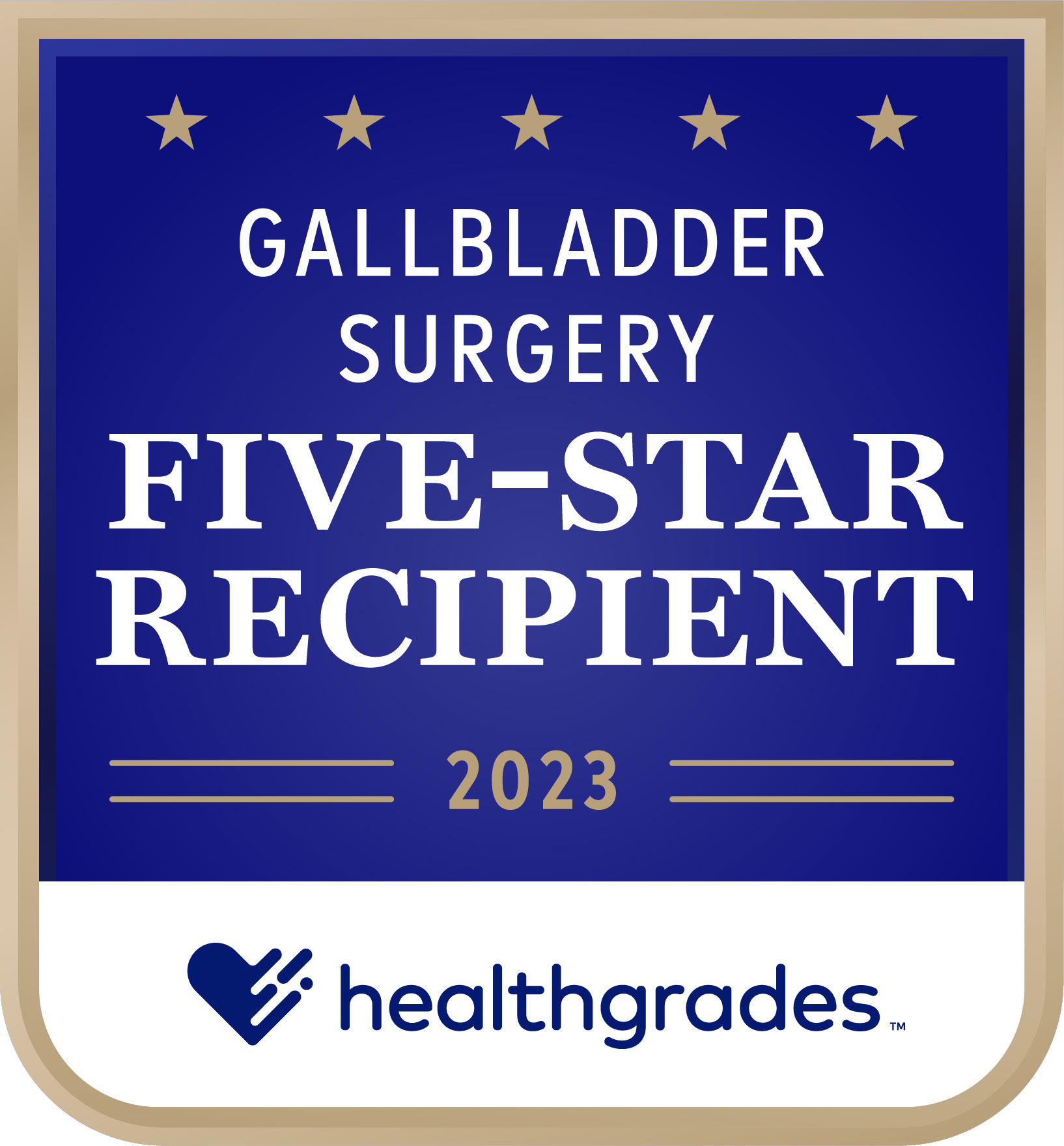  Five-Star for Gallbladder Surgery award 2023 