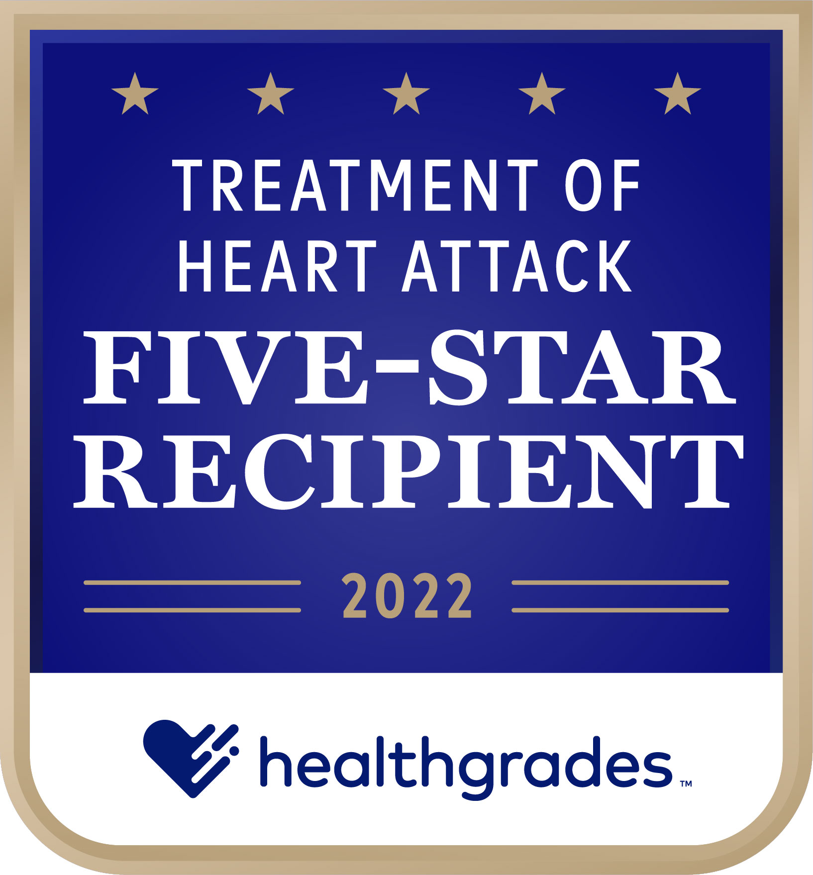 Five-Star for Treatment of Heart Attack Medallion
