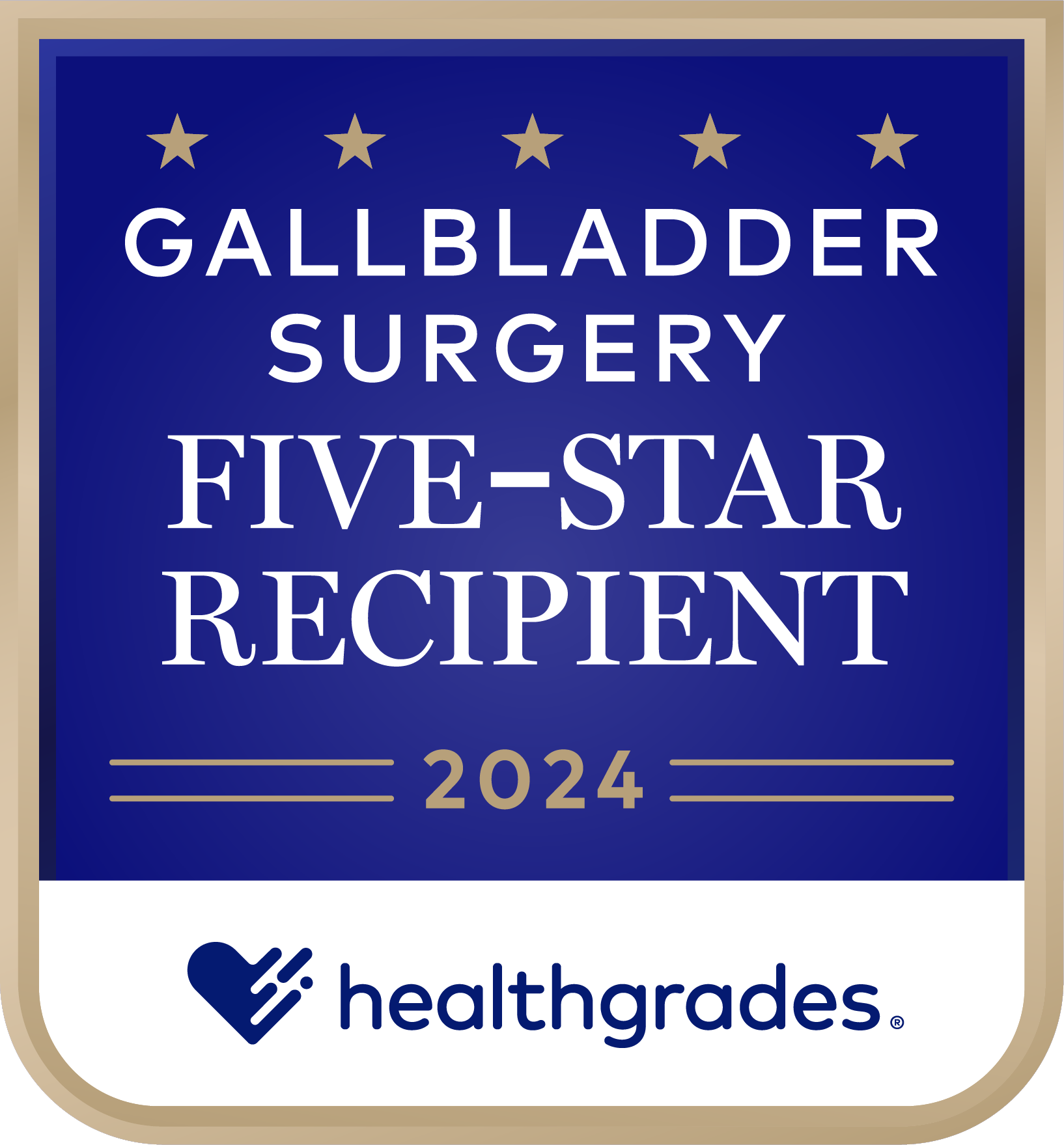  Gallbladder Treatment Healthgrades 2024 award 
