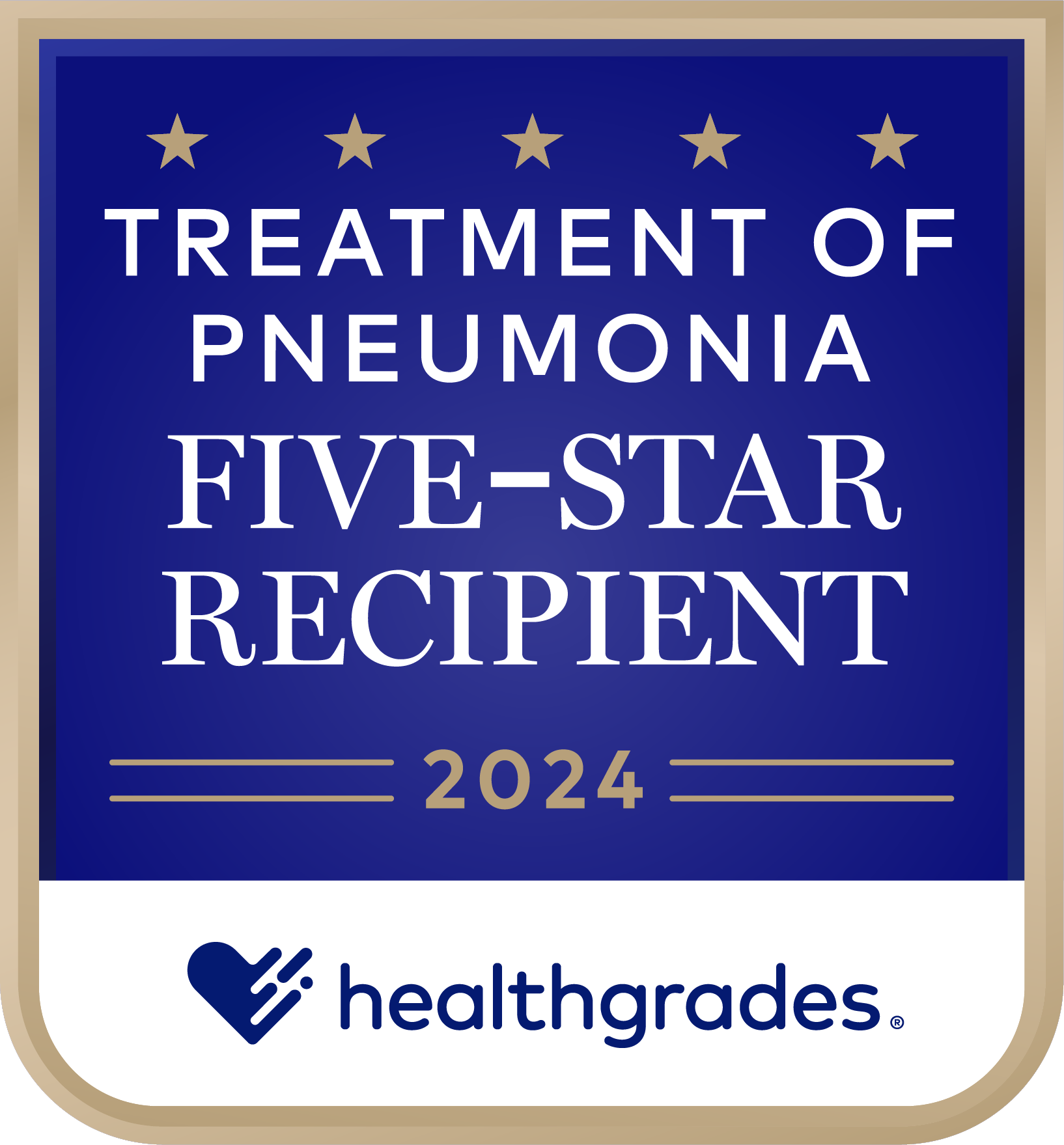  Treatment of pulmonary five star recipient Award 2024 