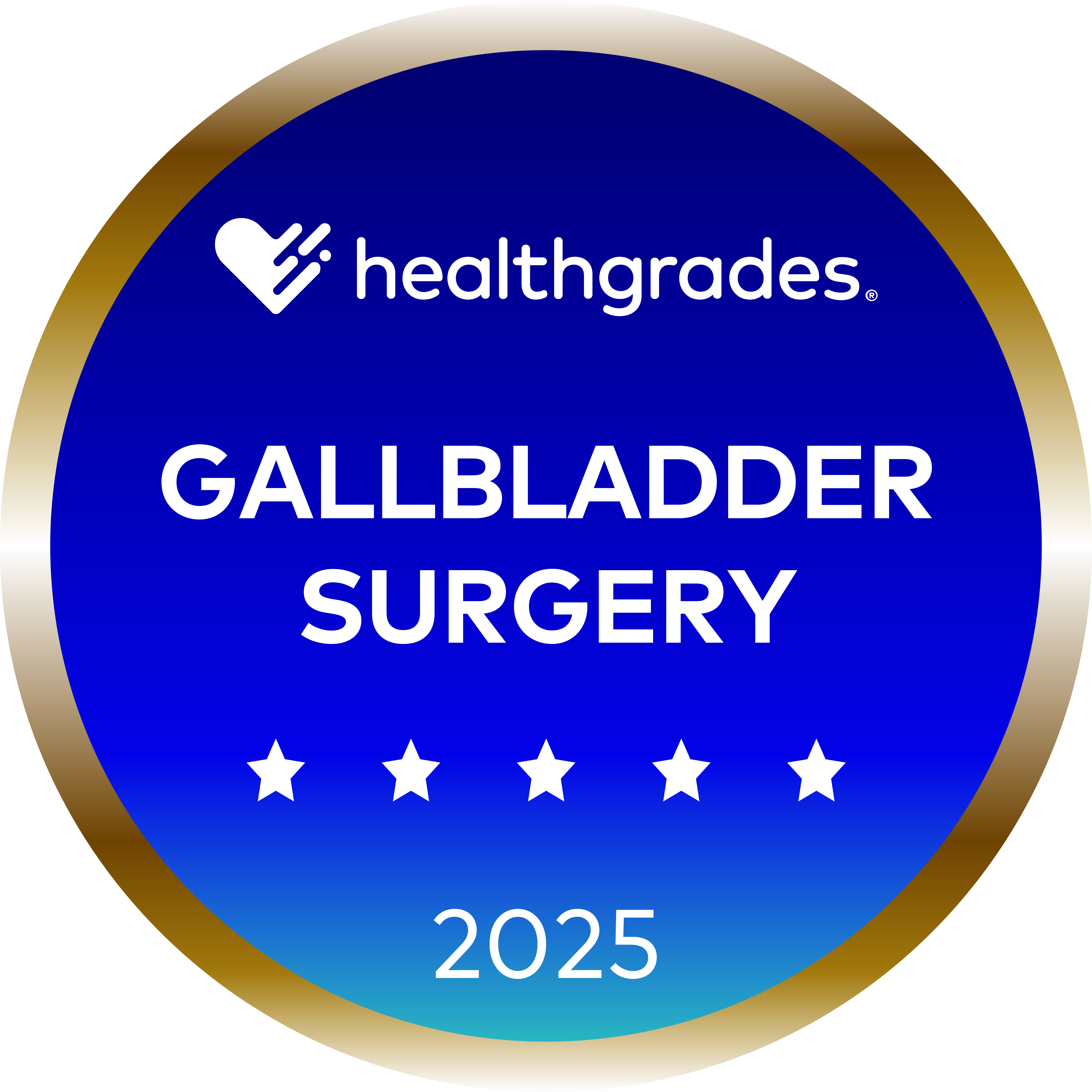  Gallbladder Surgery Healthgrades 2025 award 