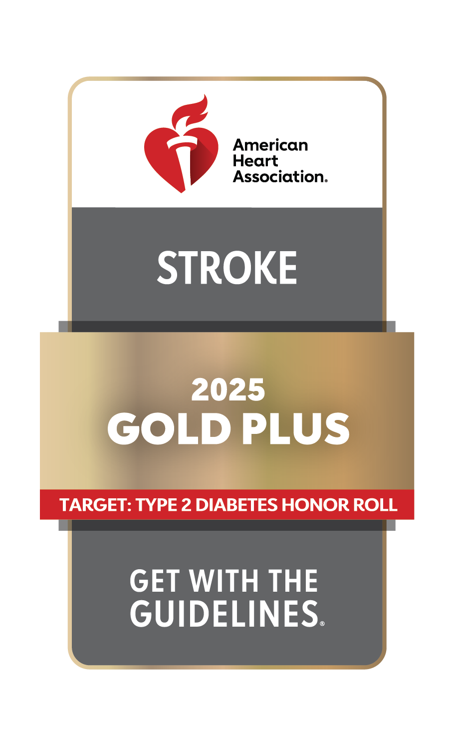  American heart association Stroke Gold Plus Award 
